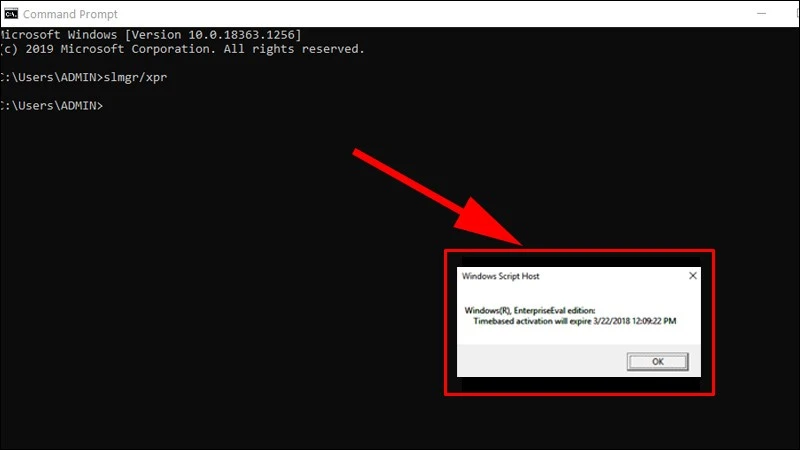 Hình 2: Kiểm tra Windows trong Settings