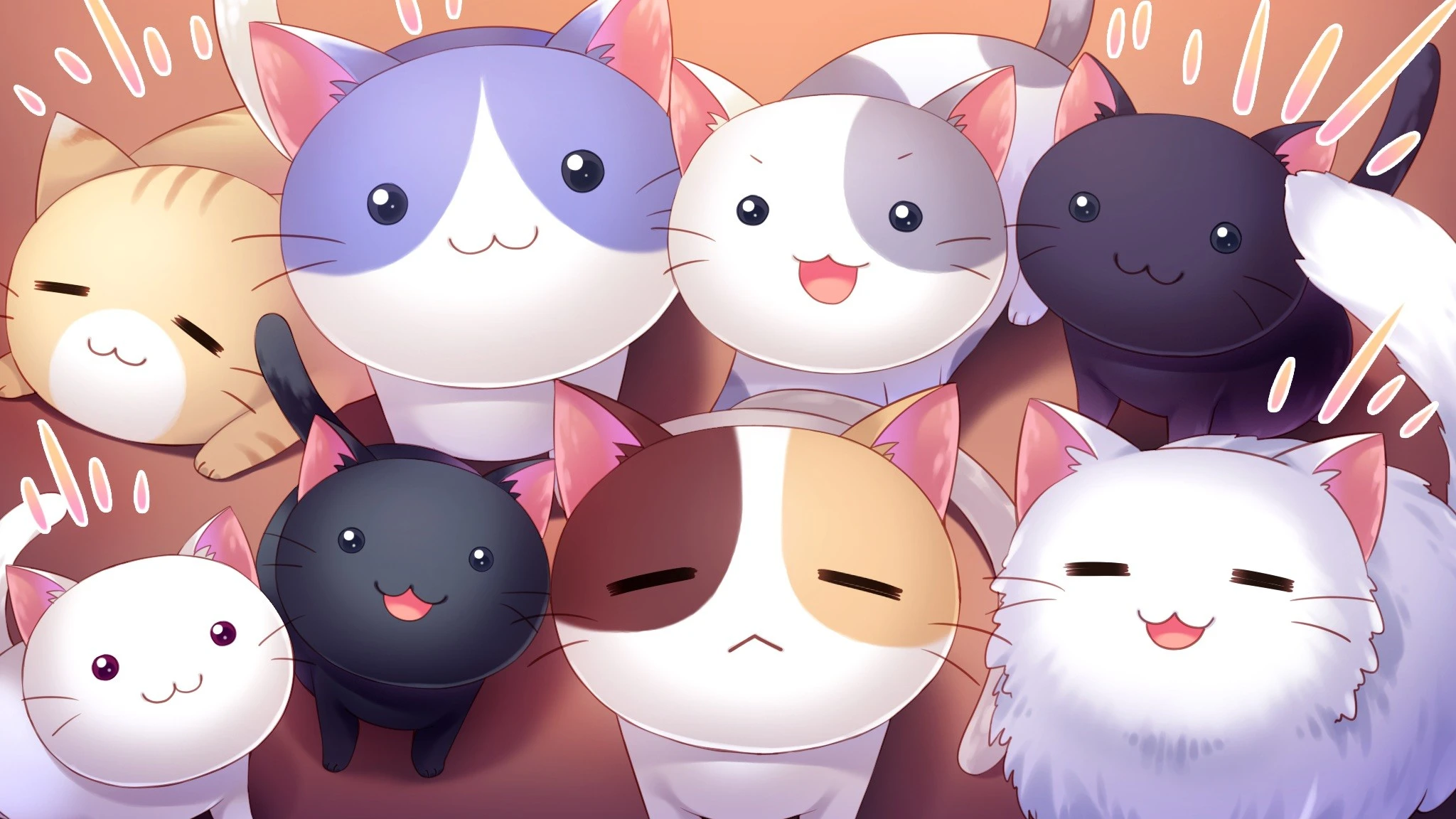 Mèo Anime Đáng Yêu