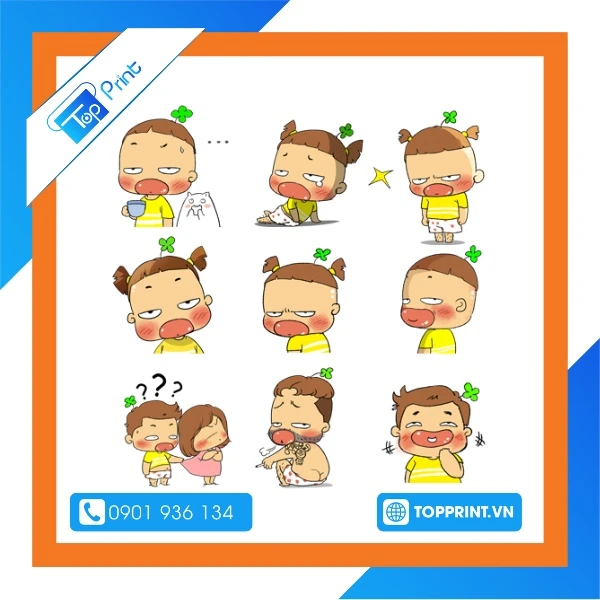 Sticker Zalo đáng yêu