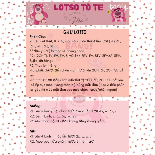 Mẫu túi xách gấu Lotso