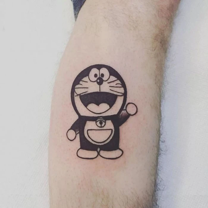 Hình xăm Doraemon ngộ nghĩnh