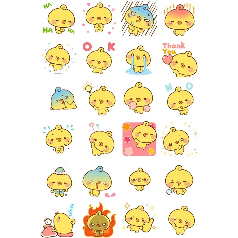 Sticker vịt cute