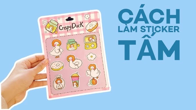 Cách làm sticker vịt cute