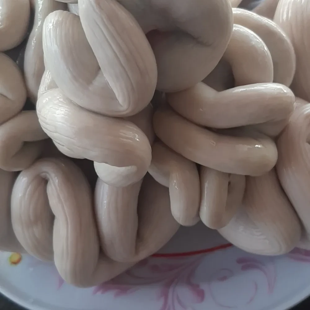 Tràng lợn sau khi luộc