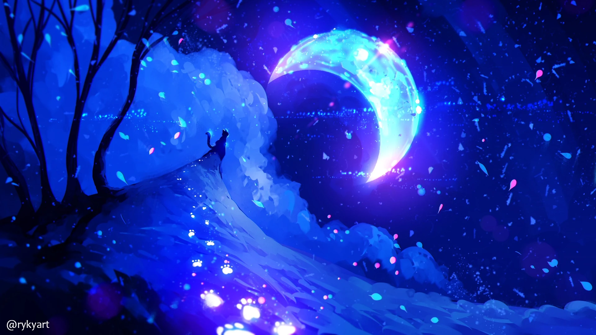 Cảm nhận vẻ đẹp của mặt trăng qua nghệ thuật anime
