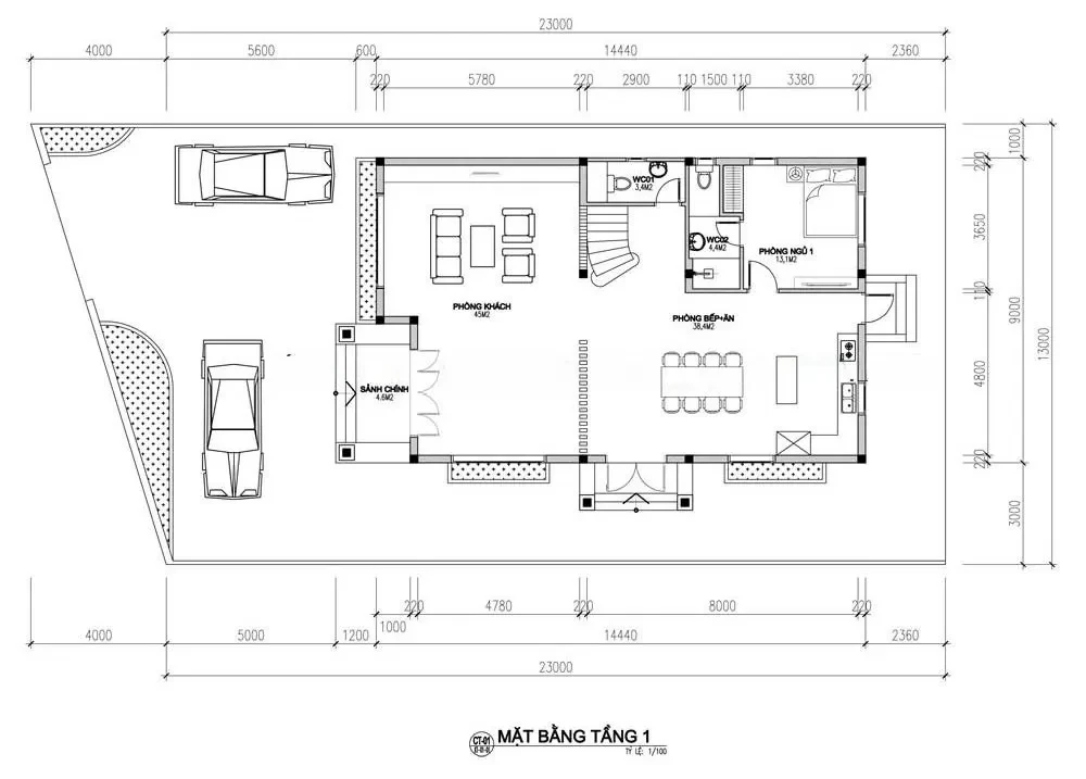 Mẫu nhà phong cách Nhật Bản 8x10m