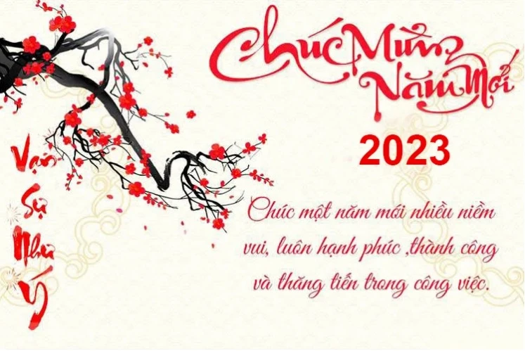 Thiệp chúc mừng năm mới 2023