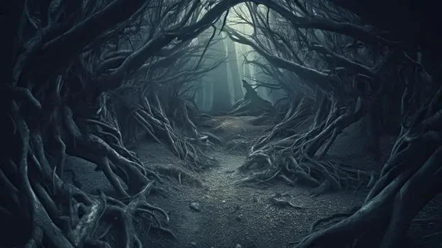 Curved Contorted Trees