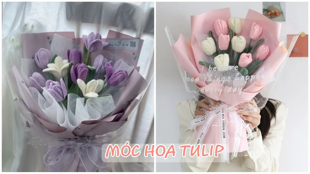 Móc hoa tulip ghép cánh