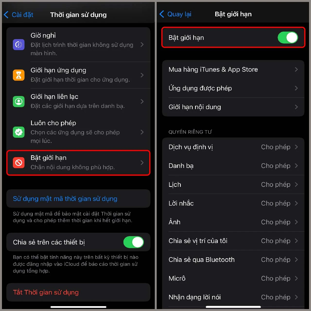 Tắt camera trên màn hình khóa iPhone
