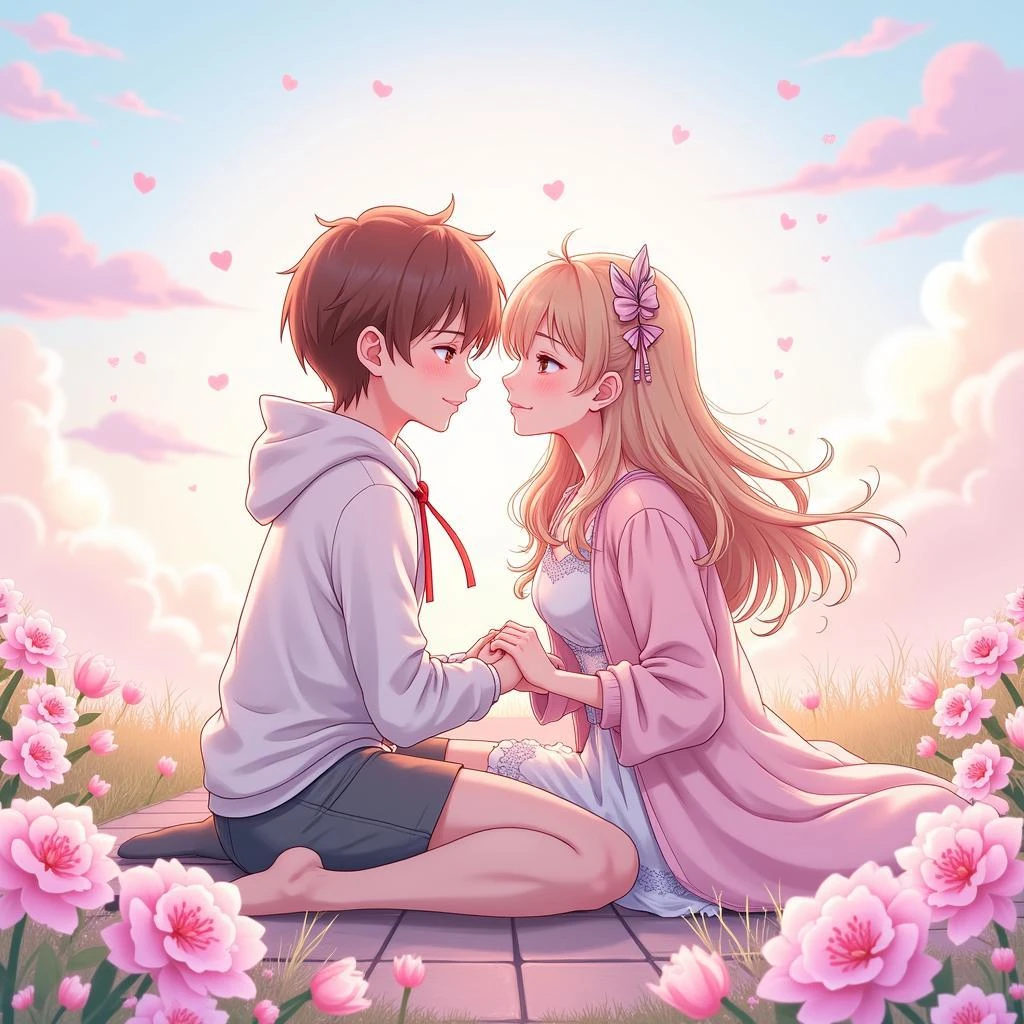Hình nền anime lãng mạn