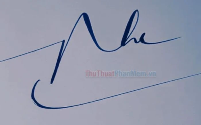 Mẫu chữ ký nghệ thuật tên Nhi