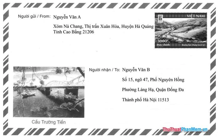 Cách ghi mã bưu chính khi gửi thư