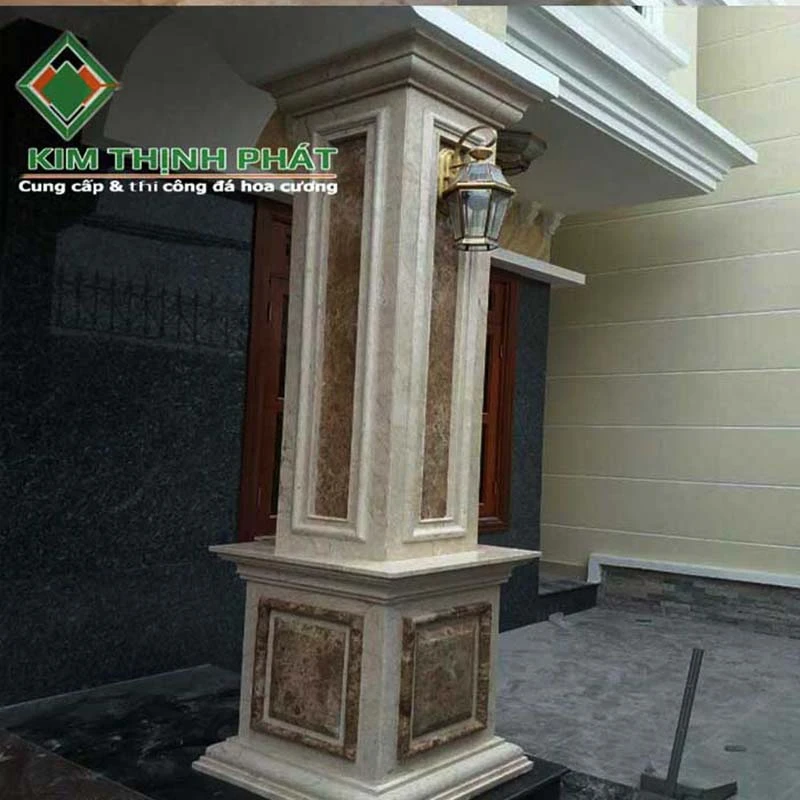 Cột vuông đá hoa cương
