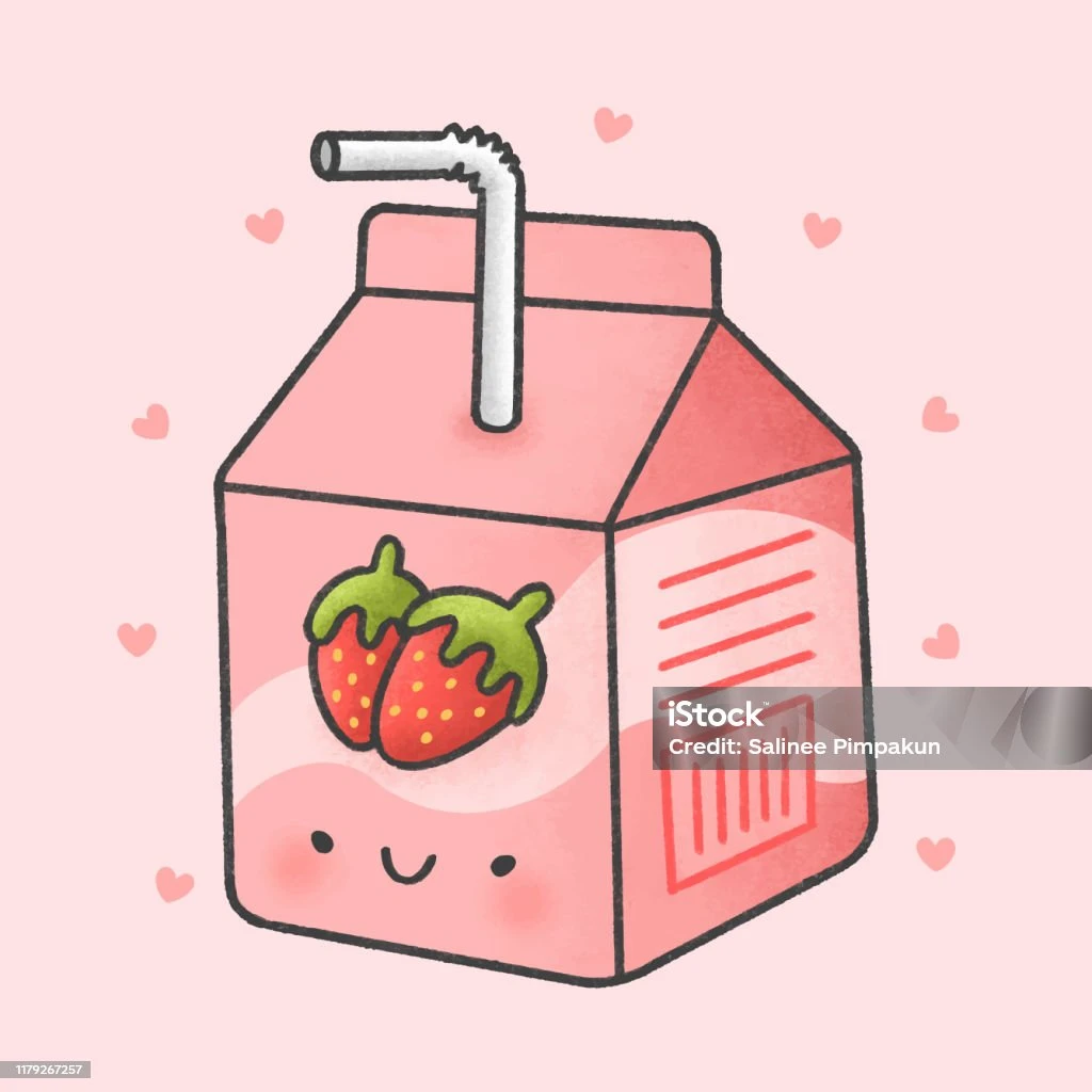 Hình ảnh hộp sữa với chi tiết dễ thương