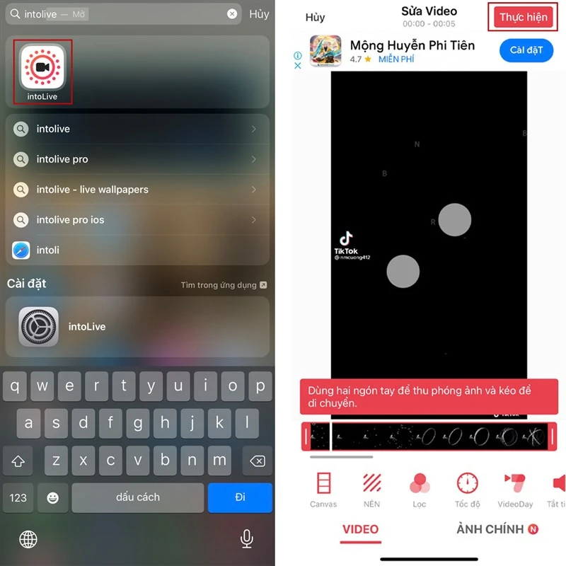 Cài video làm màn hình khóa trên iPhone