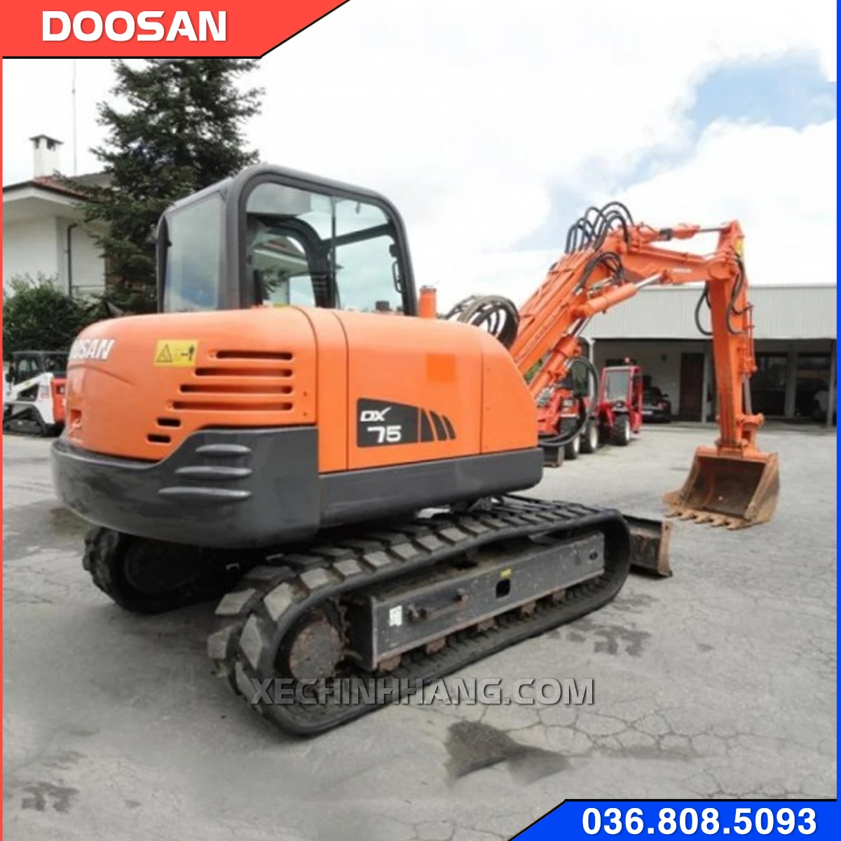 Xe cuốc Doosan DX55W