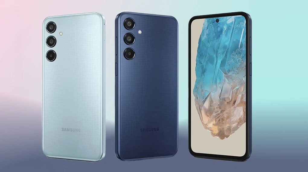Điện thoại Samsung màu xanh dương