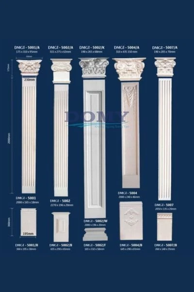 Phào chỉ chân cột trang trí biệt thự cổ điển