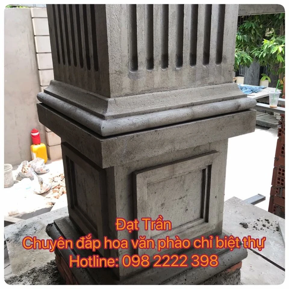Mẫu phào chỉ chân cột