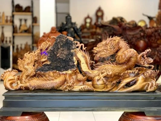 Tượng Rồng Gỗ