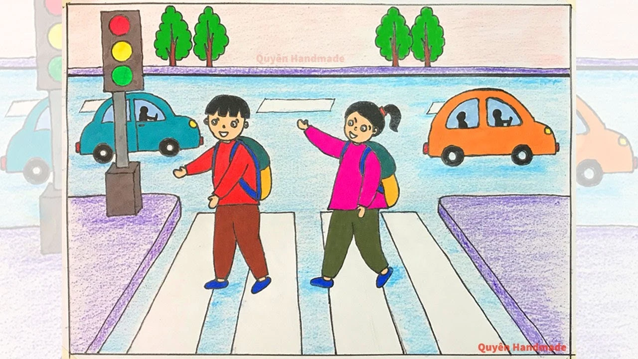 Tranh vẽ an toàn giao thông