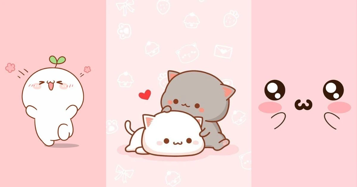 Hình nền màu hồng dễ thương