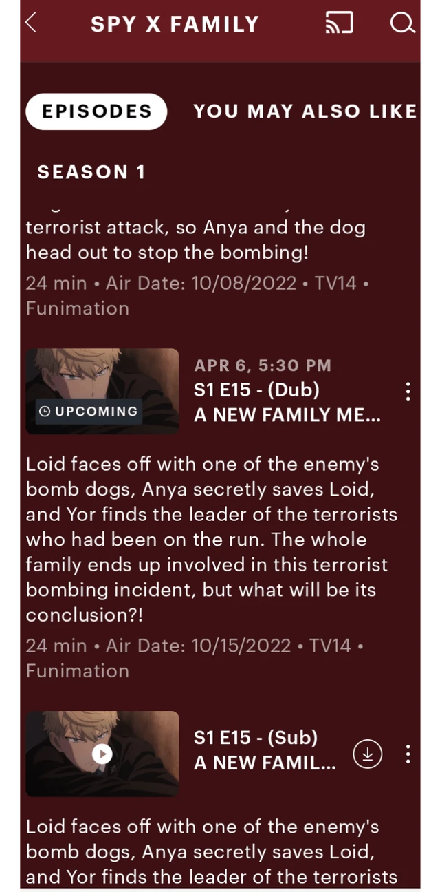 Spy x Family Dub Release
