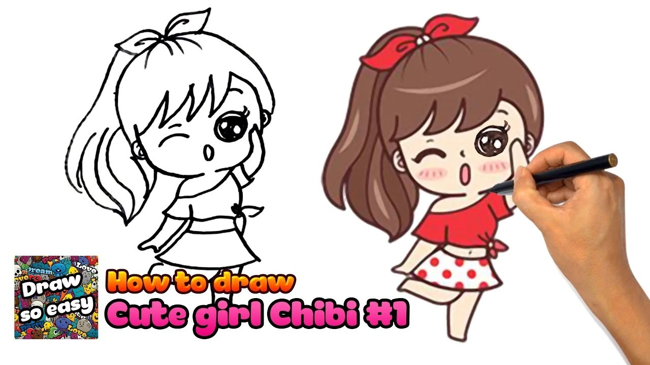 Hình ảnh cô gái chibi thể thao