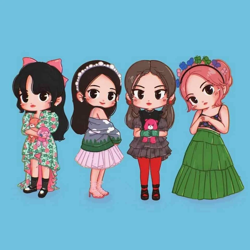 Hình nền Blackpink chibi đẹp nhất