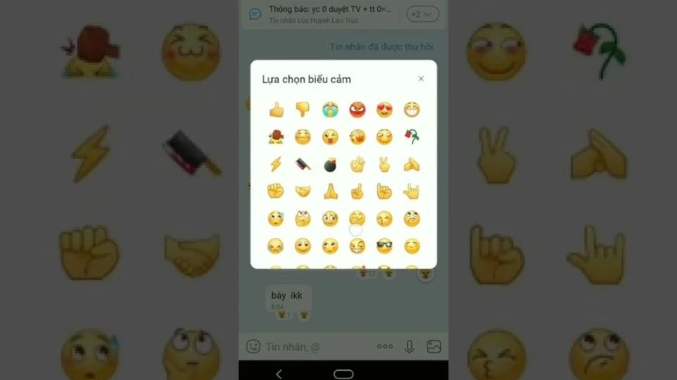 Biểu tượng cảm xúc trên Zalo