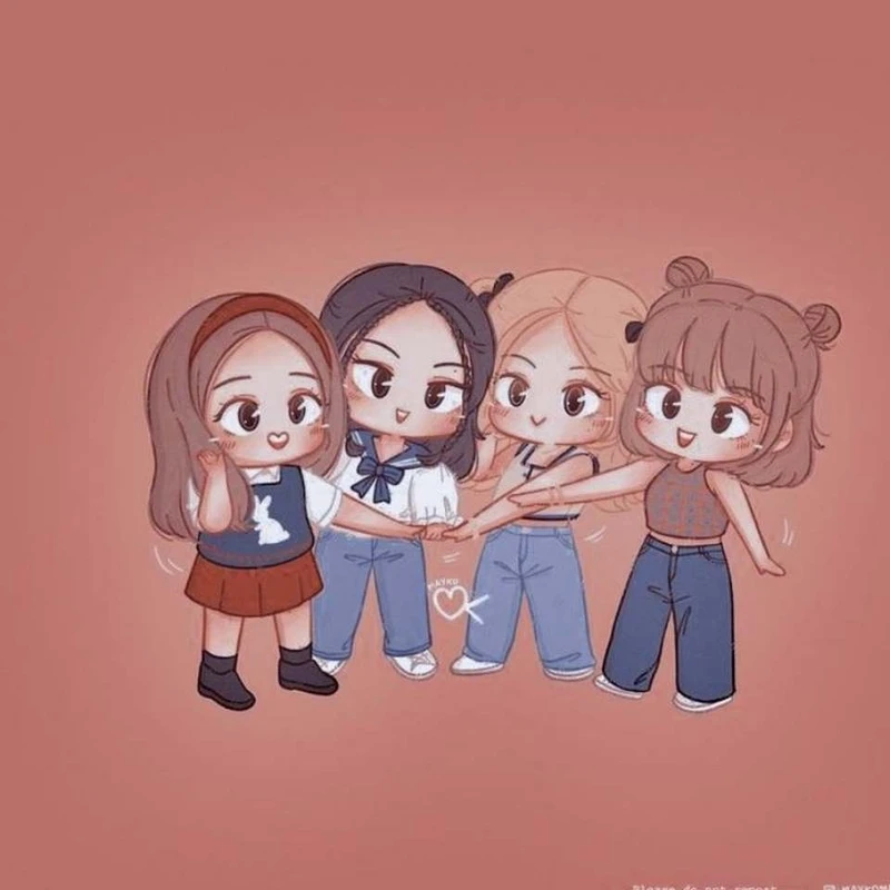 Hình nền chibi BLACKPINK cute