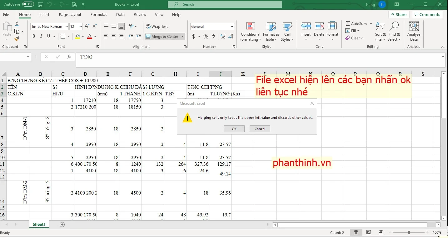 Sử dụng mã Lisp để xuất bảng