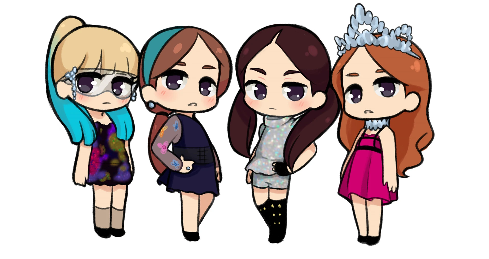 Hình ảnh một bức tranh chibi đẹp mắt khác