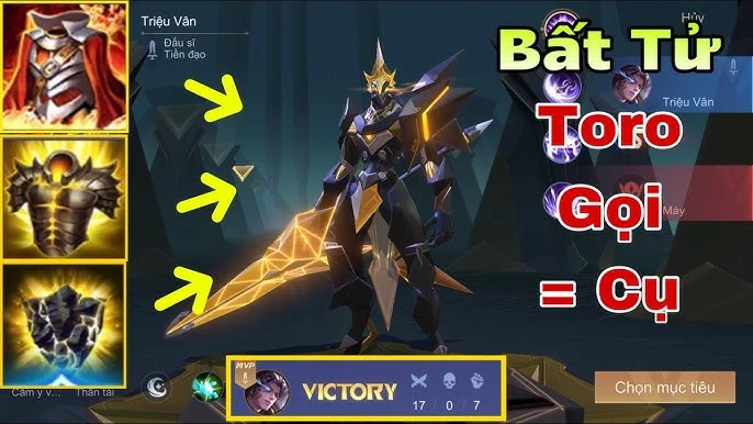Trang bị cho Triệu Vân