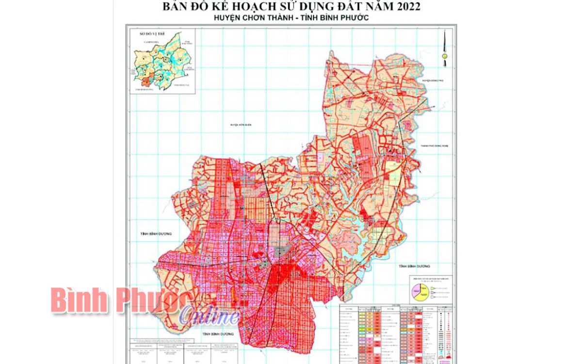 Bản đồ quy hoạch Bình Phước