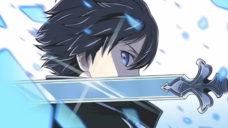 Kirito trong một khoảnh khắc chiến đấu