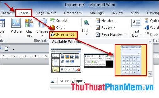 Sử dụng công cụ Snipping Tool