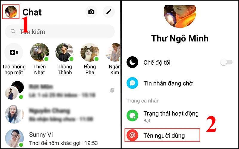 Hướng dẫn đặt tên người dùng trên điện thoại
