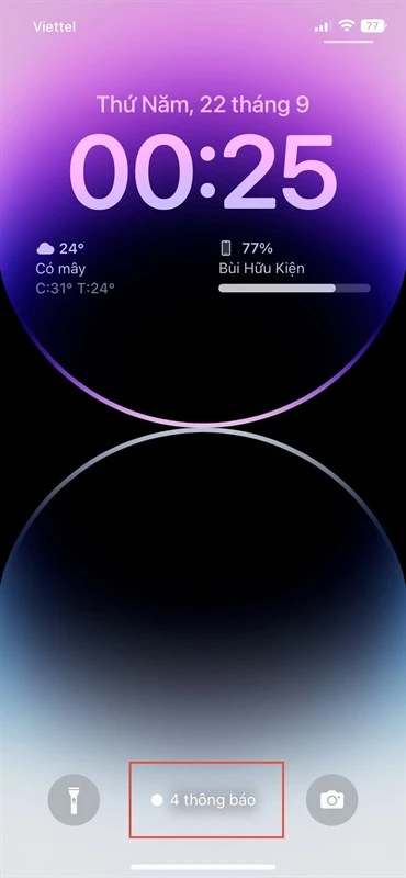 Màn hình khóa iPhone nghệ thuật