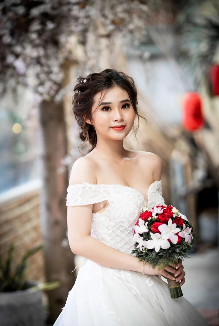 Chụp ảnh nghệ thuật cô dâu đơn