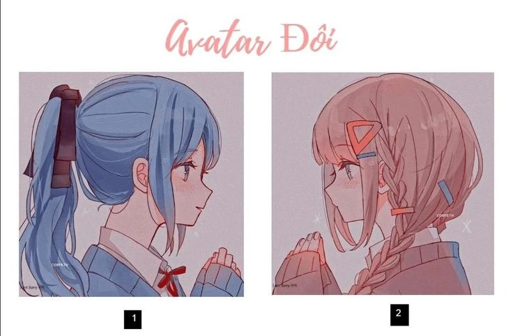 Avatar cute cho BFF