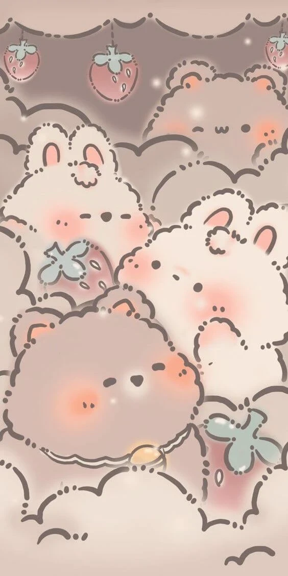 Hình nền bàn phím cute 1