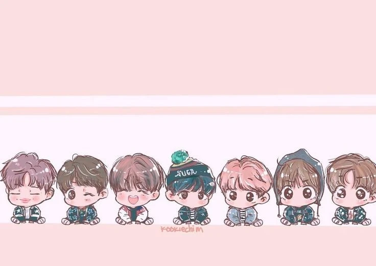 Hình nền chibi BTS đáng yêu