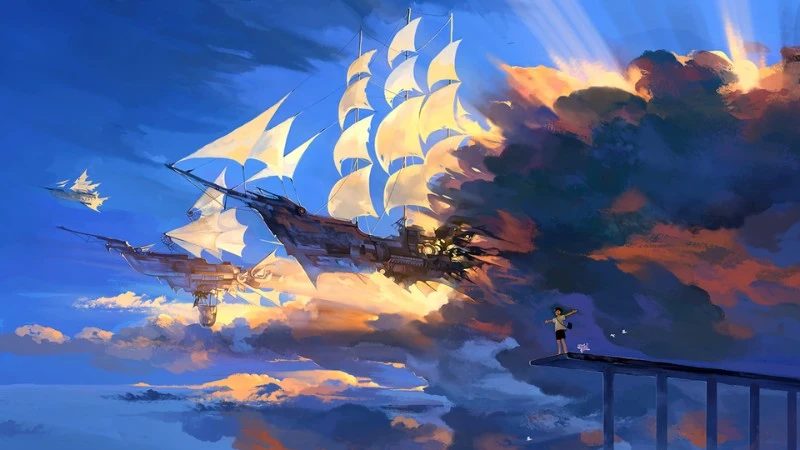 Phong cảnh anime buồn