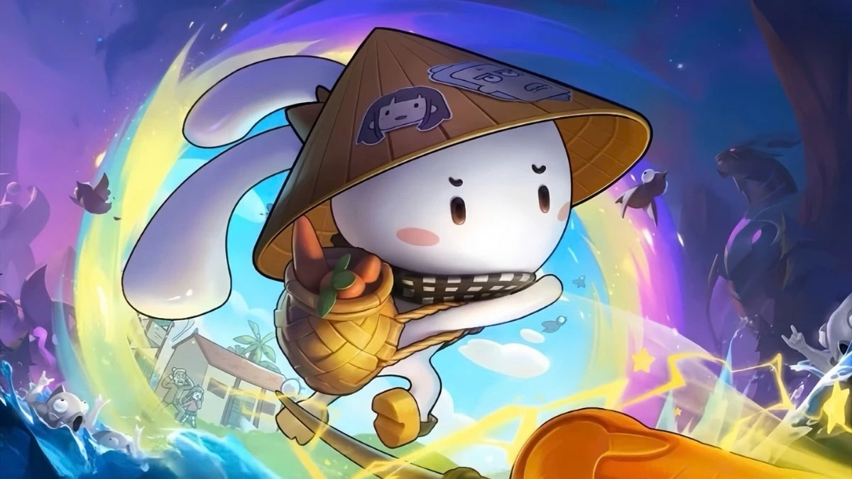 Hình nền thỏ bảy màu