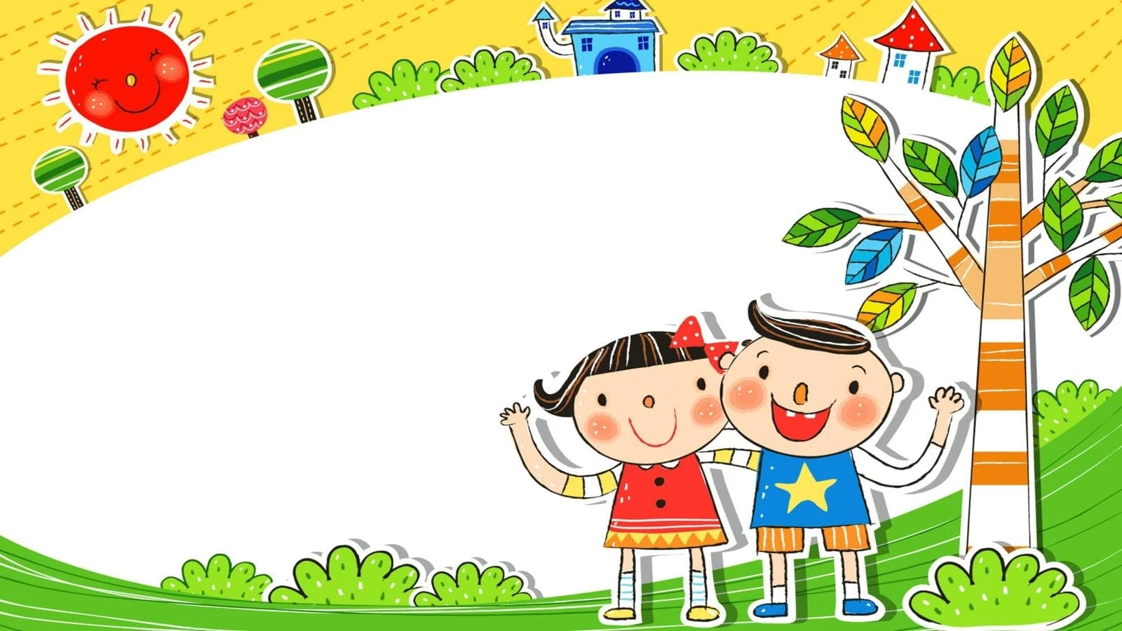 Hình nền mầm non tươi sáng