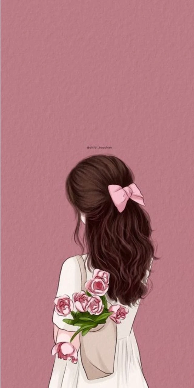 Hình nền màu hồng đáng yêu