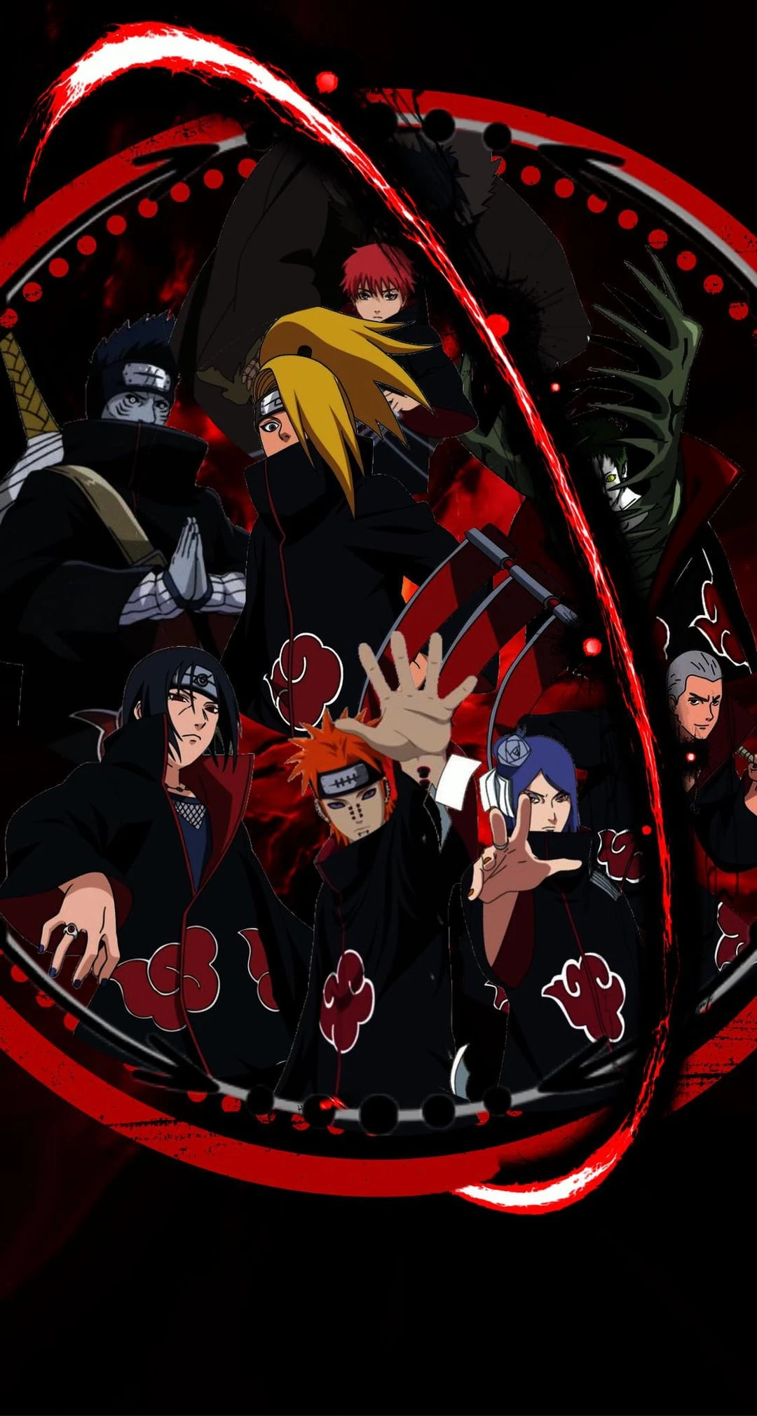 Hình nền mang đậm phong cách Akatsuki