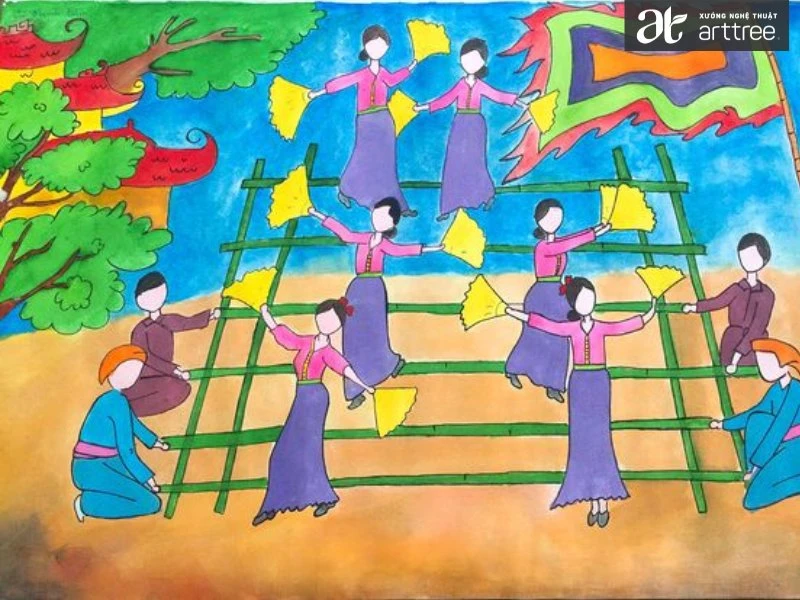 Hình ảnh tranh lễ hội 5